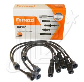 JUEGO CABLES BUJIA PVC FERRAZZI 128/DUNA/UNO _05-33044