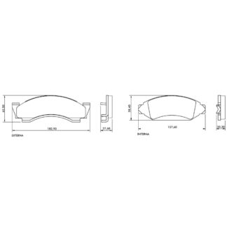 PASTILLA DE FRENO CORVEN. FORD F 100 150 D79 CHEV C20 _3PF1068