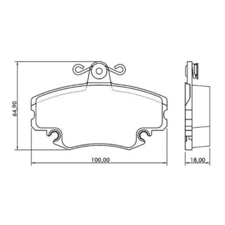 PASTILLA DE FRENO RENAULT CLIO MEGANE LOGAN _3PF1192
