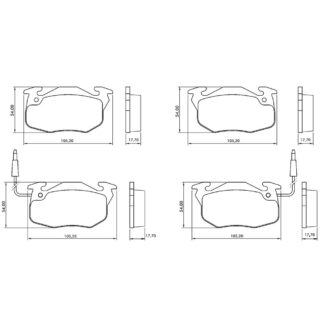 PASTILLA DE FRENO RENAULT 9 11 19 EXPRESS CLIO _3PF1193