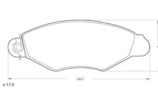 PASTILLAS DE FRENO KANGOO PEUGEOT 206 _MAZ-3100M