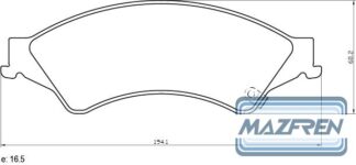 PASTILLA DE FRENO MAZFREN FORD RANGER 2012 _MAZ-3228M
