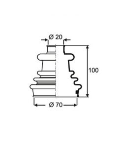 FUELLE SEMIEJE FORD FIESTA LADO CAJA IZQ DER _10660