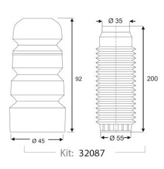 FUELLES DE SUSPENSION SERRAT CITROEN C3 C4 _ 32087