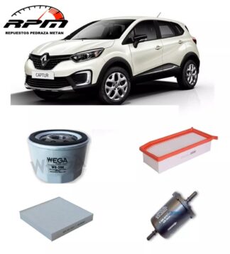 KIT FILTROS SANDERO CAPTUR WEG-FAP-9299 + WEG-WO-200 + WEG-FCI-1630 + WEG-AKX-1399