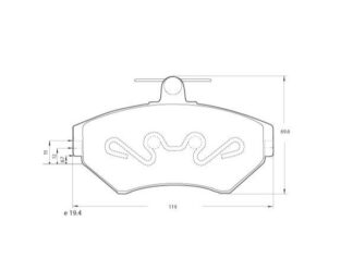 PASTILLA DE FRENO MAZFREN VW GOLF _MAZ-3099M