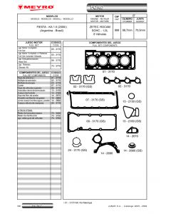 JUNTA TAPA CILINDRO MEYRO ZETEC ROCAM 1.0 _MEY-01-3170NA
