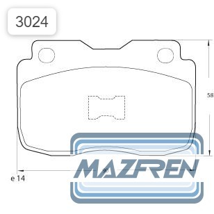 PASTILLA MAZFREN FRENO FIAT 147 _MAZ-3024M