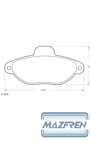 PASTILLA FRENO MAZFREN FIAT PUNTO _MAZ-3149M