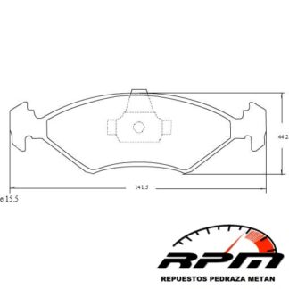 PASTILLA FRENO MAZFREN FORD FIESTA KA 97> _MAZ-3093M