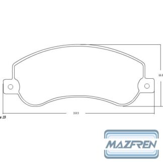 PASTILLA FRENO AMAROK _MAZ-3201M