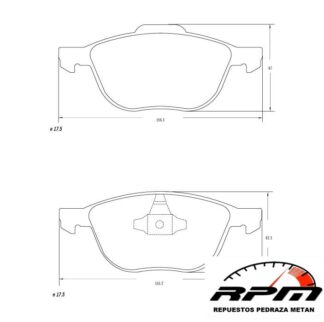 PASTILLAS FRENO Ford Focus '09- Eco Sport '09- Kuga _MAZ-3207M