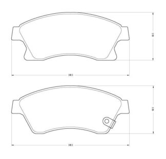 PASTILLAS DE FRENO DELANTERAS CHEVROLET CRUZE 12> _MAZ-3234M