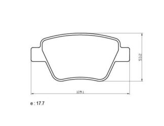 PASTILLA FRENO MAZFREN VW VENTO 13 PASSAT 11 _MAZ-3243M