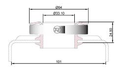 CRAPODINA EMBRAGUE PEUGEOT 505 504 GRI CAJA DE 5ta_RF-505-RR