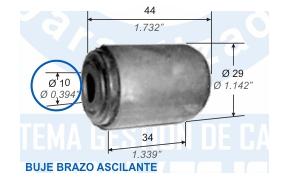 BUJE CAPEMI BRAZO OSCILANTE FIAT 128 147 DUNA FIORINO _983