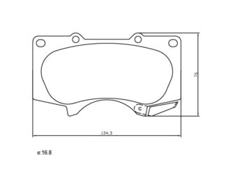 PASTILLA FRENO MAZFREN TOYOTA HILUX SW4 D4D 05> _MAZ-3176M