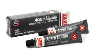 SILOC Acero Líquido Adhesivo Epoxi 10´ -POMO- METAL LIQUIDO 349V076